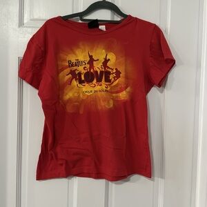 Beatles Cirque Du Soleil Love tshirt Size L.